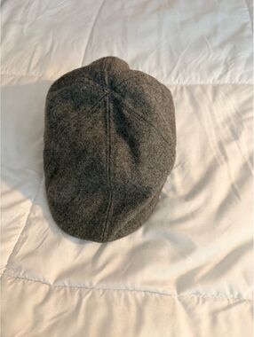 Gray Wool Blend Newsboy Cap Hat by Lids